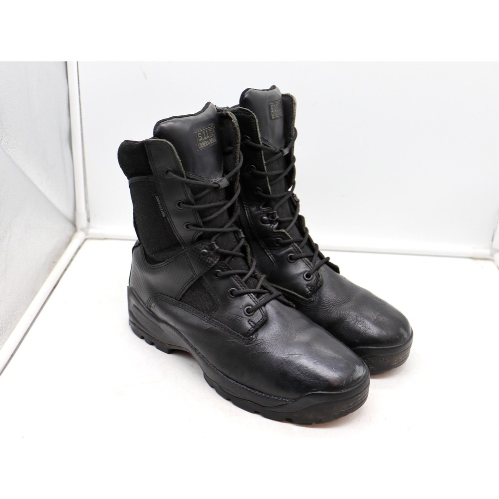5.11 Tactical ATAC Storm 8" Waterproof Side Zip Boots | Mens 12 Wide Black 12004